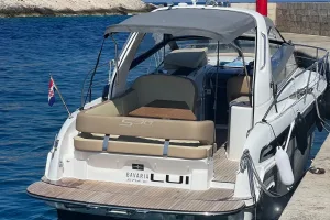 Bavaria S30 motor yacht cruising in the Adriatic Sea